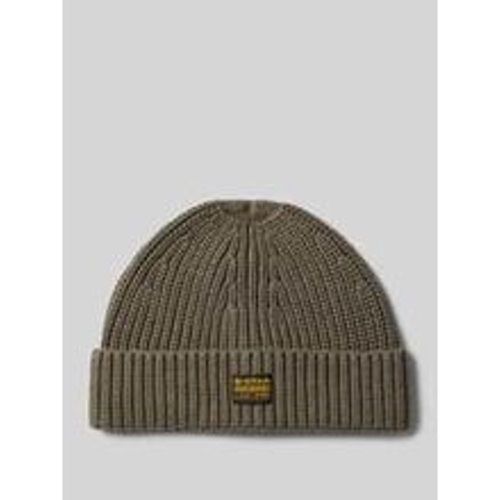 Beanie aus Viskose-Mix mit Label-Patch - G-Star Raw - Modalova