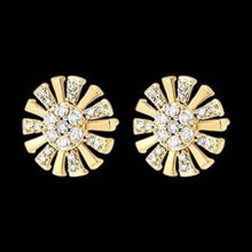 Edenly Ohrstecker FraÃ®cheur - Solar - 9 Karat Gelbgold und Diamanten - Fashion24 DE - Modalova