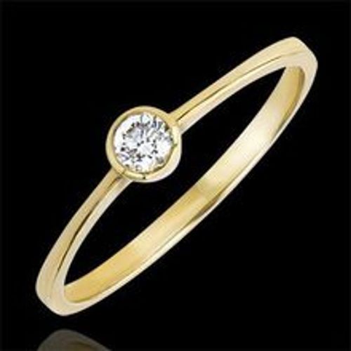 Edenly SolitÃ¤r Ring Ursprung - Innocence - 18 Karat Gelbgold und Diamant - Fashion24 DE - Modalova