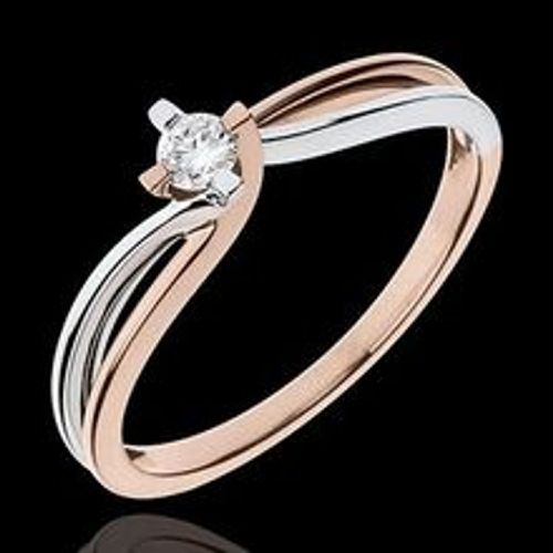 Edenly Ring das Kostbarer Kokon - Klarheit - WeiÃŸ-und RosÃ©gold - Diamant 0. 1 - Fashion24 DE - Modalova