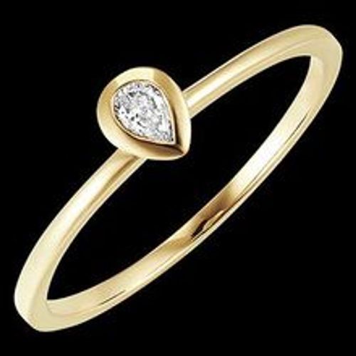 Edenly Ring FraÃ®cheur - Birne - 18 Karat Gelbgold mit Diamant - Fashion24 DE - Modalova