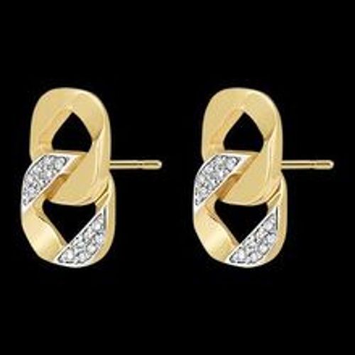 Edenly Ohrstecker Auge des Orients - Lia - Gelbgold, 9 Karat, mit Diamanten - Fashion24 DE - Modalova