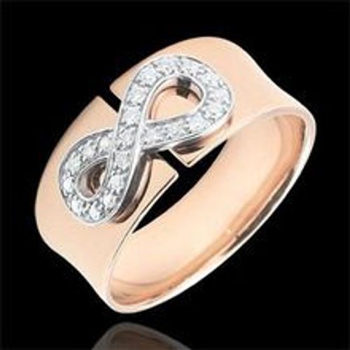 Edenly Ring Unendlichkeit - RosÃ©gold und Diamanten - 9 Karat - Fashion24 DE - Modalova