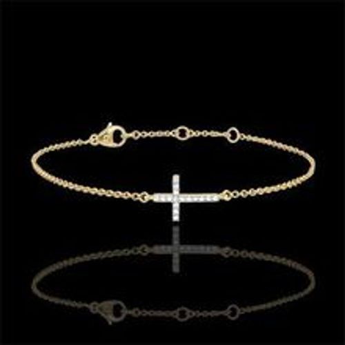 Edenly ArmbÃ¤nder Kreuz Gelbgold und Diamanten - 9 Karat - Fashion24 DE - Modalova