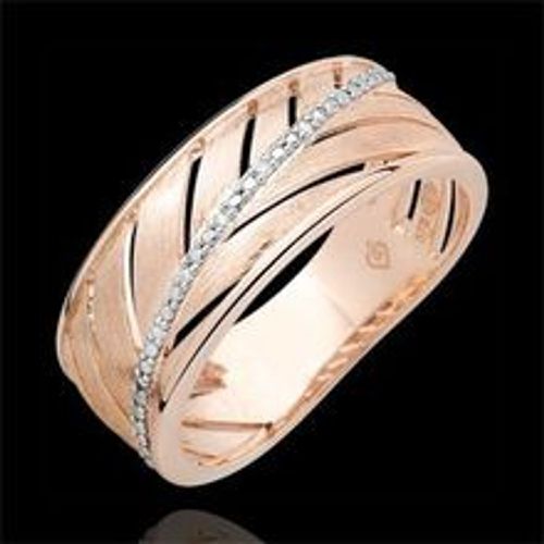 Edenly Ring Palme - 375er gebÃ¼rstetes RosÃ©gold und Diamanten - Fashion24 DE - Modalova