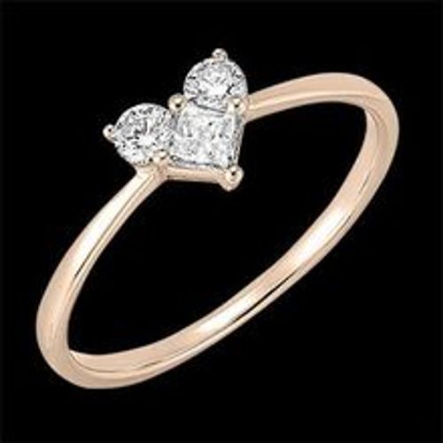 Edenly Ring Kostbares Geheimnis - Lovely - RosÃ©gold, 9 Karat, mit Diamanten - Fashion24 DE - Modalova