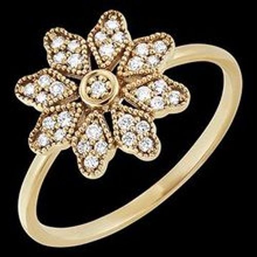 Edenly Ring BlÃ¼te - Narzisse - Gelbgold, 9 Karat, mit Diamanten - Fashion24 DE - Modalova