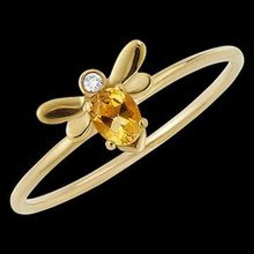 Edenly Ring Pop-Biene - Gelbgold, 18 Karat, Diamant und Citrin - Fashion24 DE - Modalova