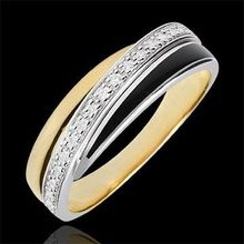 Edenly Ring Saturn Diamant - Schwarzer Lack und Diamanten - Fashion24 DE - Modalova