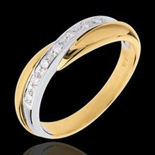 Edenly Trauring Diamantenband Miria in Weiss- und Gelbgold - Kanalfassung - 7 D - Fashion24 DE - Modalova