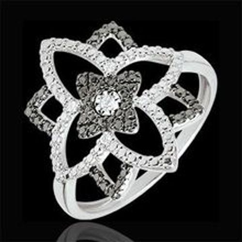 Edenly Ring Schicksal - Mondblume - weiÃŸgold mit Diamanten - Fashion24 DE - Modalova