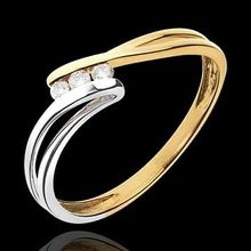 Edenly Trilogie Ring Kostbarer Kokon - Rauhreif -WeiÃŸ-und Gelbgold - Diamant 0 - Fashion24 DE - Modalova