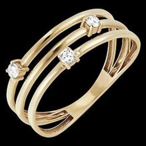 Edenly Ring Frische - Orion - Gelbgold, 9 Karat, mit Diamanten - Fashion24 DE - Modalova