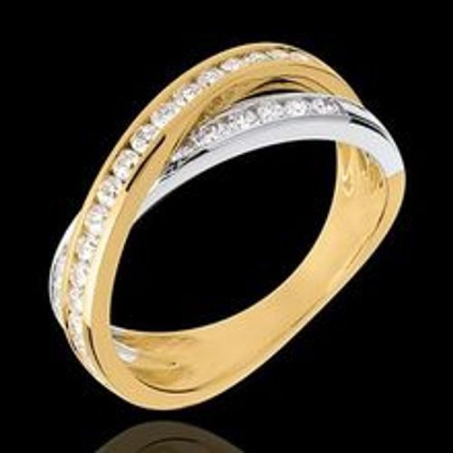 Edenly Ring Ellipse in Weiss- und Gelbgold - 0.52 Karat - 29 Diamanten - Fashion24 DE - Modalova