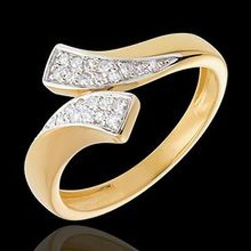 Edenly Ring Kostbares Band in Gelbgold - 24 Diamanten - Fashion24 DE - Modalova