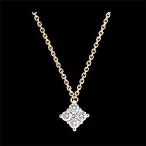 Edenly Halskette Frische - Dina - 9 Karat Gelbgold und Diamanten - Fashion24 DE - Modalova