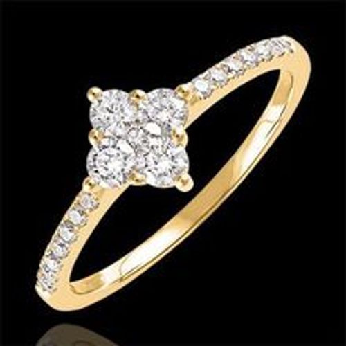 Edenly Ring Frische - Dina - 9 Karat Gelbgold und Diamanten - Fashion24 DE - Modalova