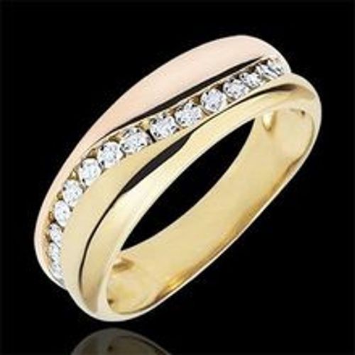 Edenly Ring Amour - Diamantenschwarm - Gelb- und RosÃ©gold - 9 Karat - Fashion24 DE - Modalova