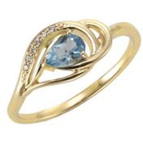 F Ring 375/- Gold blau Glänzend (Größe: 058 (18,5)) - Fashion24 DE - Modalova