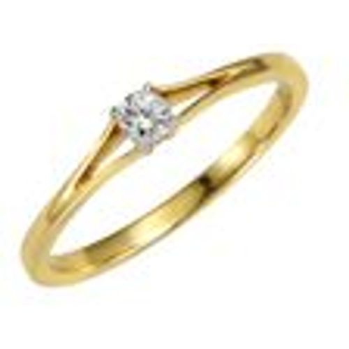 Ring Gold 585 zweifarbig mit Brillant 0,10ct - Diamonds by Ellen K. - Modalova