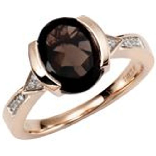 Ring 375/- Gold Rauchquarz mit Diamant 0,04ct - Diamonds by Ellen K. - Modalova