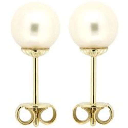 Ohrringe Gold 585 Perle weiß 6,5-7mm - OROLINO - Modalova