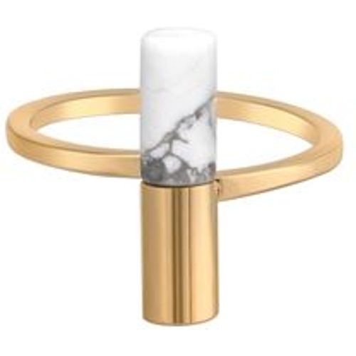 Ring 925/- Sterling Silber Howlith weiß vergoldet (Größe: 060 (19,1)) - CAI - Modalova