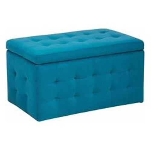 Hocker Marineblau Samt Rechteckig mit Stauraum Deckel Steppung Modern Sitzbank Bettbank Fußbank Fußhocker Schemel Schlafzimmer Wohnzimmer - BELIANI - Modalova