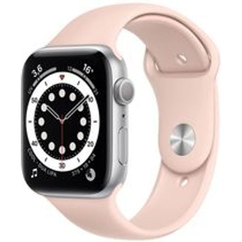 Watch Series 6 (2020) GPS 44 mm - Aluminium Silber - Sportarmband Rosé - Apple - Modalova