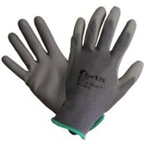 Handschuh Fitter, PU/Nylon,grau, Gr.10 - FORTIS - Modalova