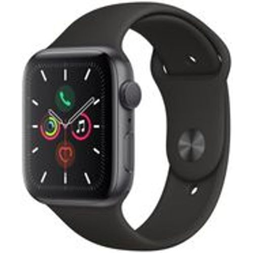 Watch Series 5 (2019) GPS + Cellular 44 mm - Aluminium Space - Sportarmband Schwarz - Apple - Modalova