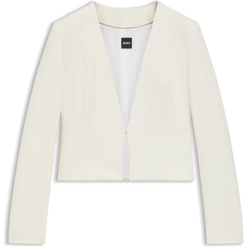 Blazer court Slim Fit sans col - Boss - Modalova