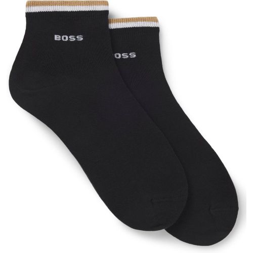 Lot de deux paires de chaussettes à rayures emblématiques au niveau des chevilles - Boss - Modalova
