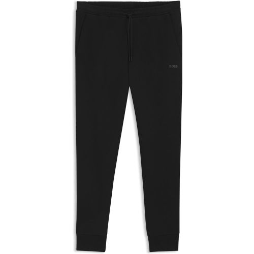 Bas de survêtement en coton stretch avec logo imprimé - Boss - Modalova