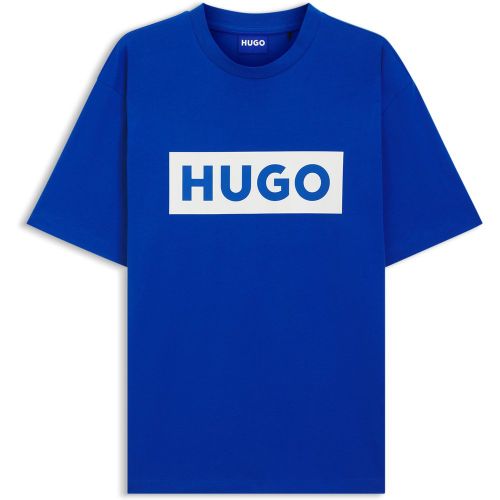 T-shirt en jersey de coton à logo imprimé - HUGO - Modalova