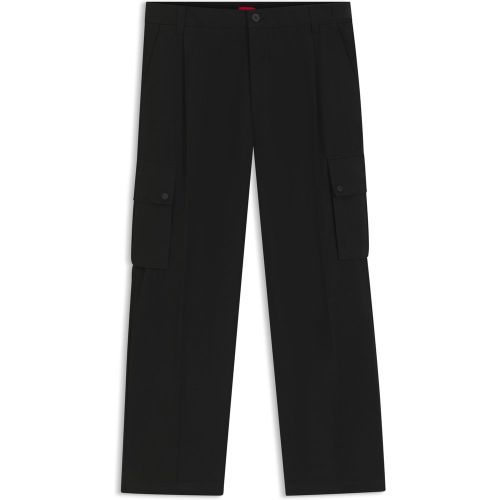 Pantalon cargo Slim en coton mercerisé - HUGO - Modalova