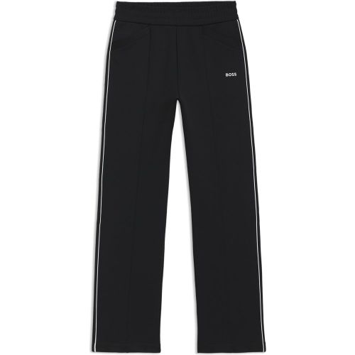 Bas de survêtement Straight avec logo et passepoil contrastants - Boss - Modalova