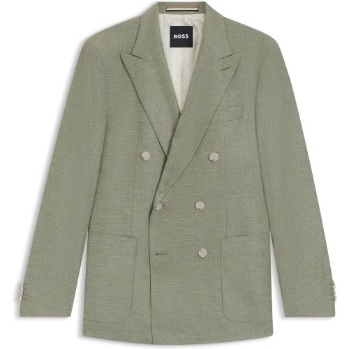 Veste Slim en tissu stretch à motif - Boss - Modalova