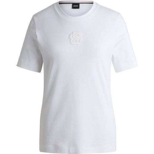 T-shirt en coton interlock à monogramme Double B - Boss - Modalova