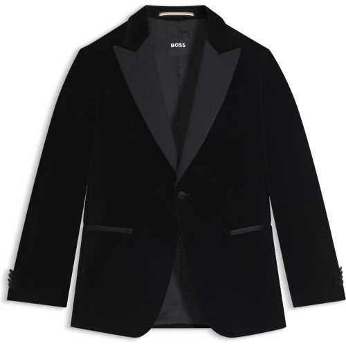 Veste de smoking Slim en velours de coton - Boss - Modalova