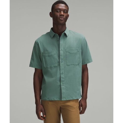 – Kurzärmeliges Hemd im Relaxed Fit für Männer – Grün – Größe L - lululemon - Modalova