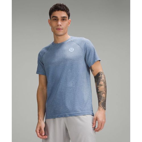 – Metal Vent Tech Short-Sleeve Shirt Logo für Männer – Blau – Größe XL - lululemon - Modalova