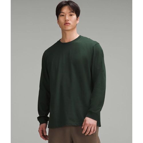 – Langarmshirt aus schwerem Baumwolljersey für Männer – Grün – Größe M - lululemon - Modalova