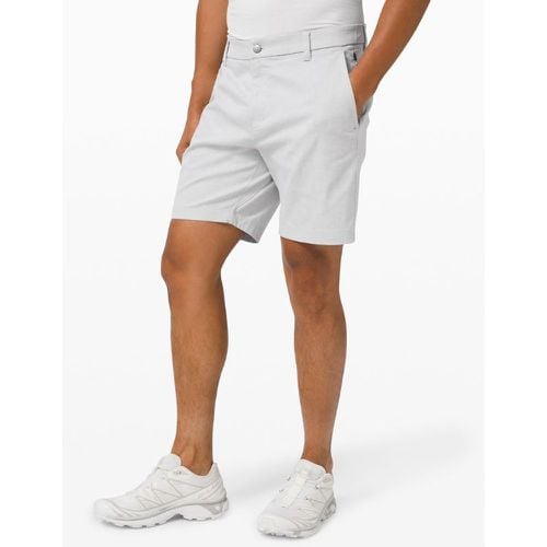 – Commission Shorts im Classic Fit Oxford für Männer – 18 cm – Schwarz/Weiß – Größe 30 - lululemon - Modalova