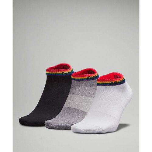 – Daily Stride Bequeme Sneaker Socken 3er-Pack für Männer – Grau/Schwarz/Weiß – Größe L - lululemon - Modalova
