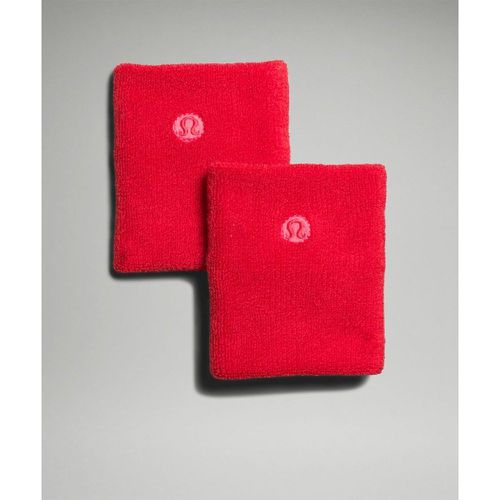 – Schweißarmband aus Terry-Baumwolle 2er-Pack – Rot - lululemon - Modalova