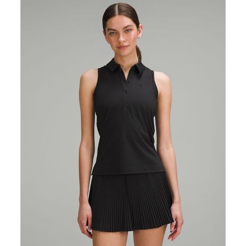 – Quick Dry Sleeveless Polo Shirt Straight Hem für Frauen – Schwarz – Größe 2 - lululemon - Modalova
