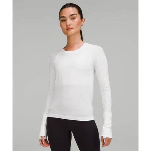 – Swiftly Tech Langarmshirt 2.0 Race-Länge für Frauen – Weiß – Größe 14 - lululemon - Modalova