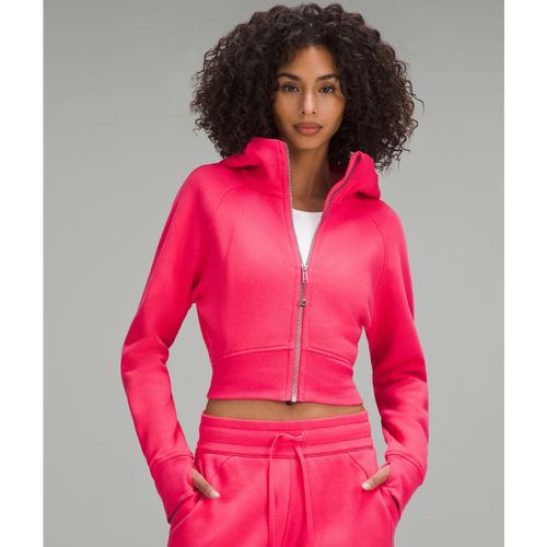 – Scuba Crop-Hoodie mit durchgehendem Reißverschluss für Frauen – Pink – Größe 10 - lululemon - Modalova