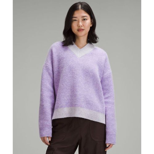 – Pullover aus Alpakawollgemisch mit V-Ausschnitt für Frauen – Größe S - lululemon - Modalova